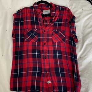 Rails short sleeve flannel